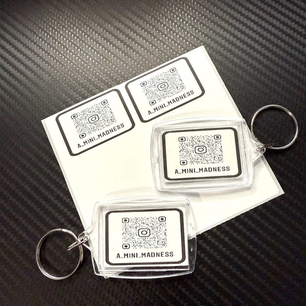 Customized QR Code Keychains (2 for $12) - Picture 2 of 4
